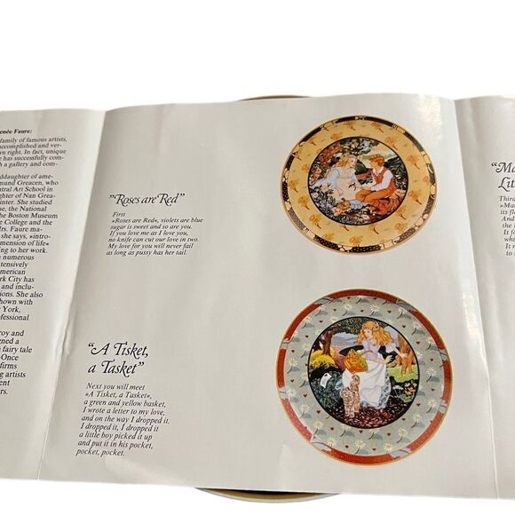 Vintage Mary Had a Little Lamb plate from Once upon a Rhyme series - Picture 6 of 12